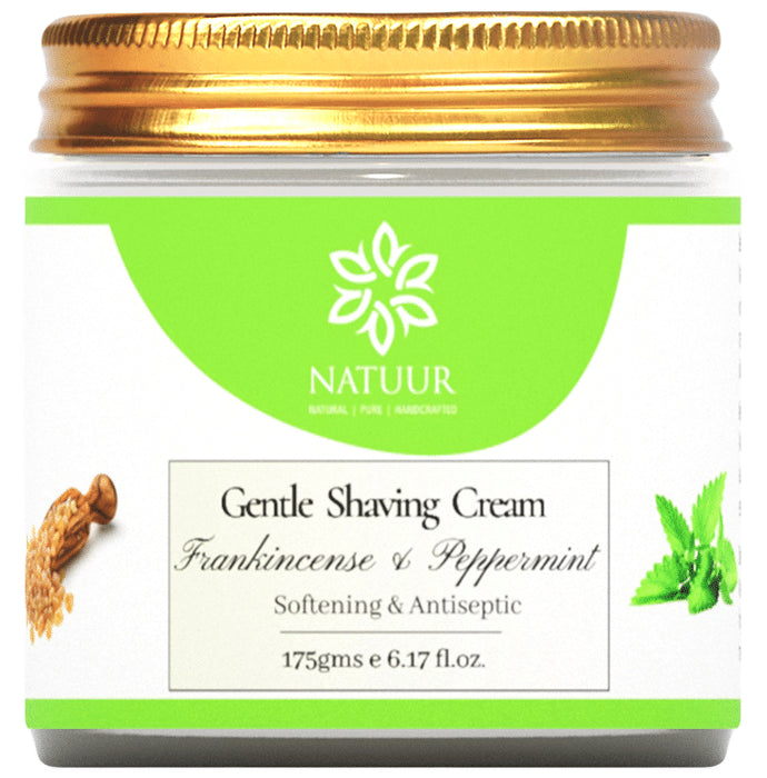 Natuur Gentle Shaving Cream Frankincense & Peppermint - Classic Derma