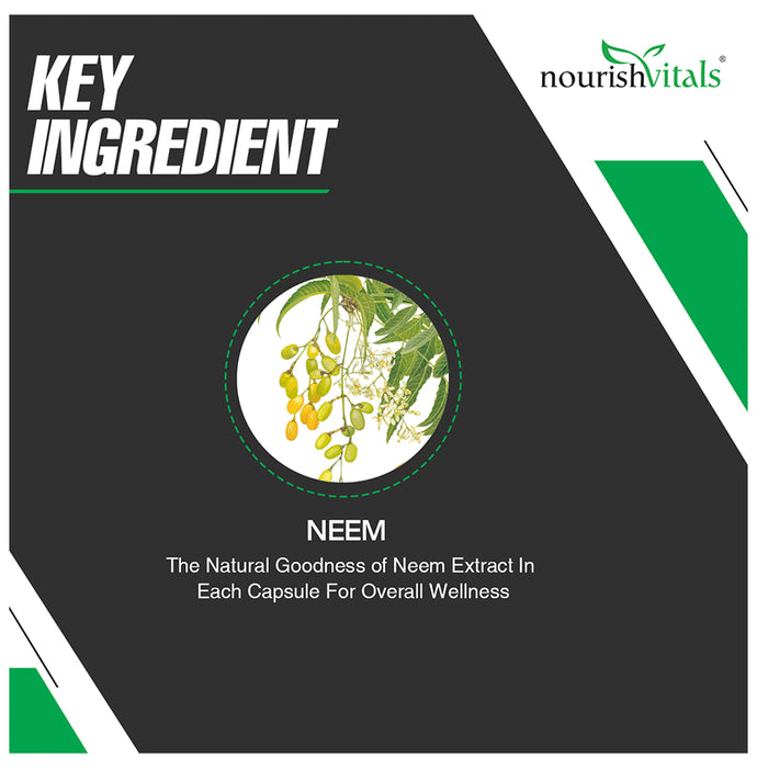 NourishVitals Neem 500mg Veg Capsule (60 Each)