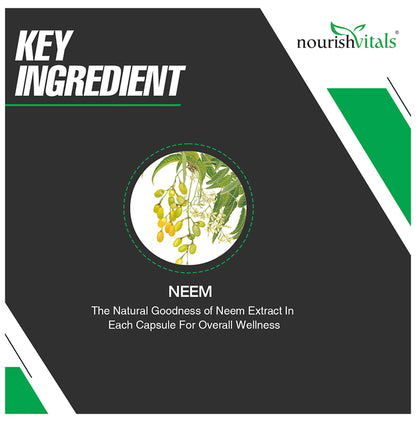 NourishVitals Neem 500mg Veg Capsule (60 Each)