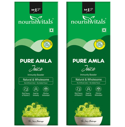 NourishVitals Pure Amla Juice (500ml Each) - Classic Derma