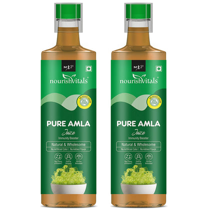 NourishVitals Pure Amla Juice (500ml Each)