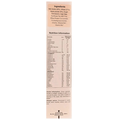 Novomeal Novomeal Wheet Apple Powder for 8+ Months