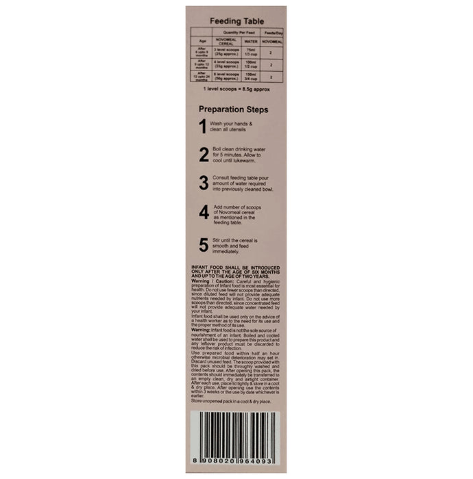 Novomeal Novomeal Wheet Apple Powder for 8+ Months
