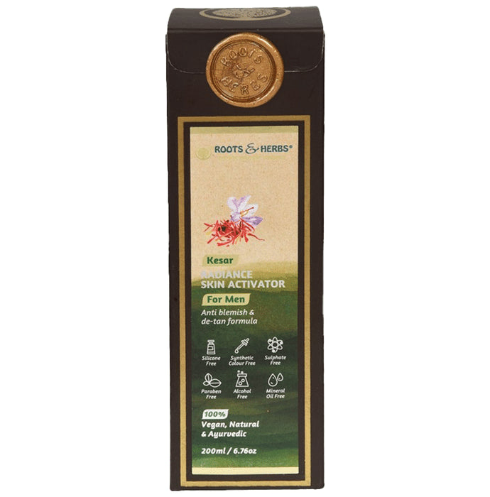 Roots and Herbs Kesar Radiance Skin Activator for Men - Classic Derma