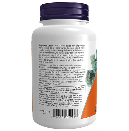 Now Foods Magnesium Citrate Pure Powder