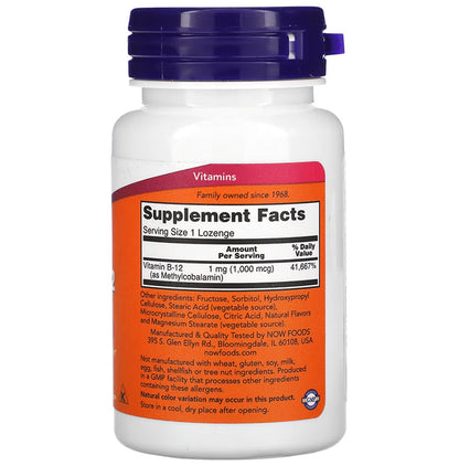 Now Foods Methyl B-12 1000mcg Lozenges