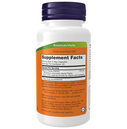 Now Foods Passion Flower Extract Veg Capsule