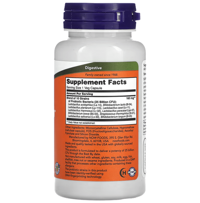 Now Foods Probiotic-10, 25 Billion Veg Capsule