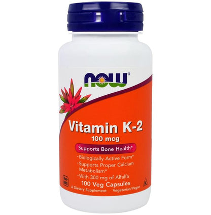 Now Foods Vitamin K-2 100mcg Veg Capsule - Classic Derma