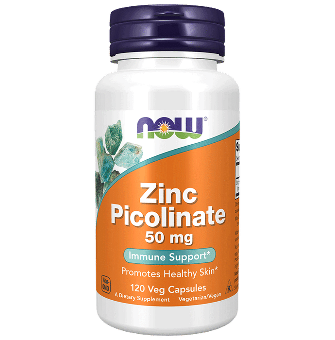 Now Foods Zinc Picolinate 50mg Veg Capsule - Classic Derma