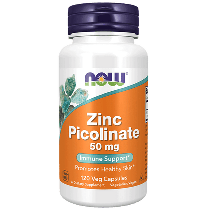 Now Foods Zinc Picolinate 50mg Veg Capsule - Classic Derma