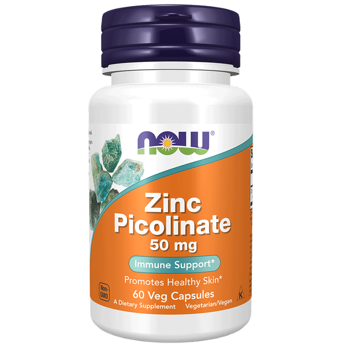Now Foods Zinc Picolinate 50mg Veg Capsule - Classic Derma