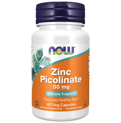 Now Foods Zinc Picolinate 50mg Veg Capsule - Classic Derma
