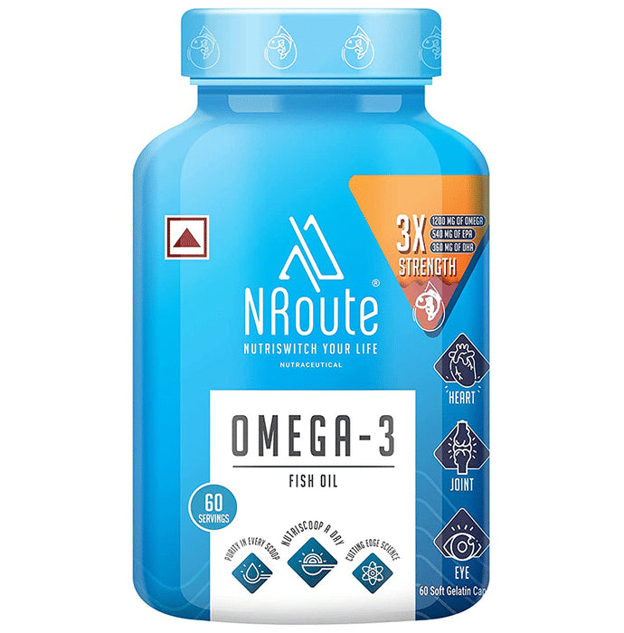 Nroute Omega-3 Fish Oil Soft Gelatin Capsule - Classic Derma