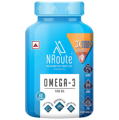 Nroute Omega-3 Fish Oil Soft Gelatin Capsule - Classic Derma