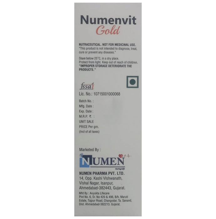 Numenvit Gold Sachet Orange Sugar Free