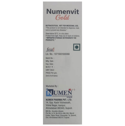 Numenvit Gold Sachet Orange Sugar Free