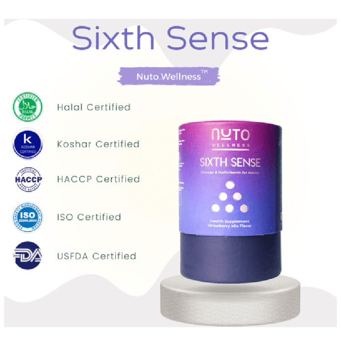 Nuto Wellness Sixth Sense Gummies Strawberry Mix