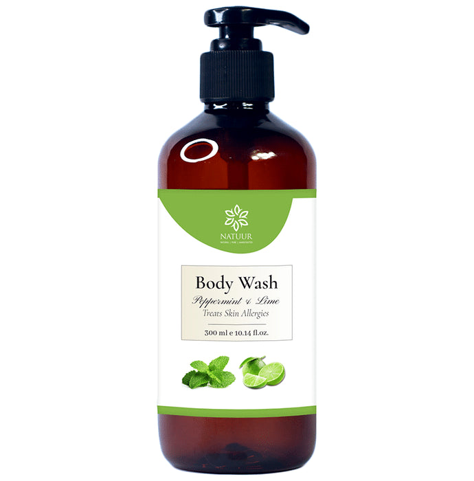 Natuur Treats Skin Allergies Body Wash Peppermint & Lime - Classic Derma