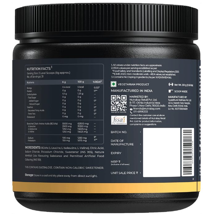 Nutrabay Gold 2:1:1 BCAA Cola