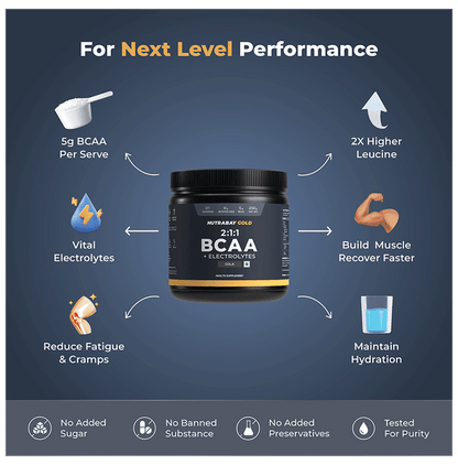 Nutrabay Gold 2:1:1 BCAA Cola