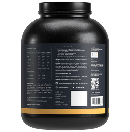 Nutrabay Gold Isolate Whey Protein for Muscles, Recovery, Digestion & Immunity | No Added Sugar | Flavour Rich Chocolate Creme