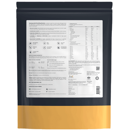 Nutrabay Gold Vital Whey Protein for Muscle Recovery | No Added Sugar | Flavour Powder Gourmet Vanilla