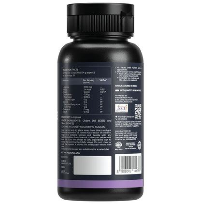 Nutrabay L-Arginine for Endurance & Muscle Pump | Capsule