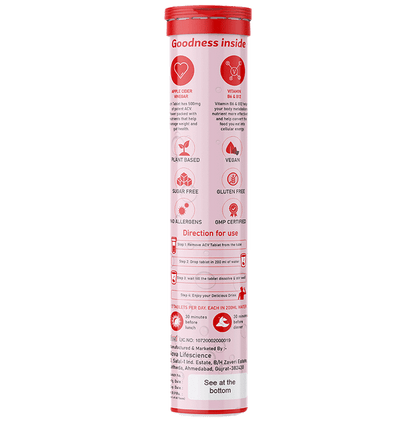 NutraChoice Apple Cider Vinegar Effervescent Tablet with the Mother (15 Each)