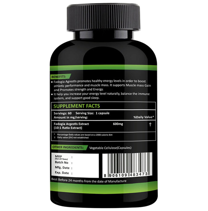 Nutracology Fadogia Argestis 600mg Capsule