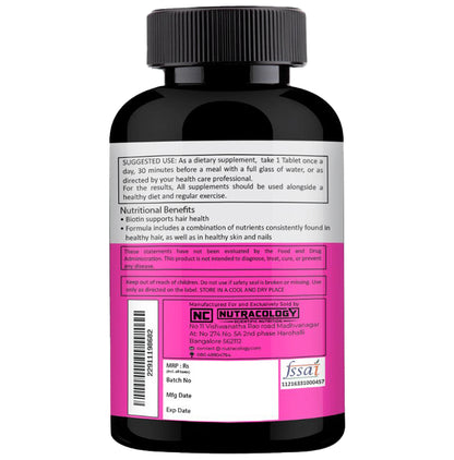 Nutracology Hair Boon for Healthy Hair, Skin & Nails | Tablet