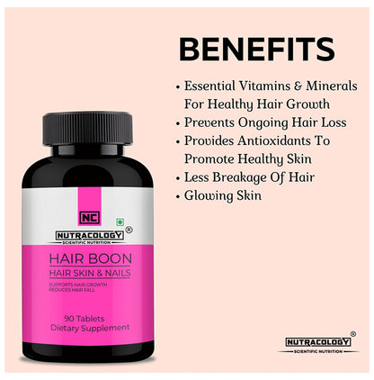 Nutracology Hair Boon for Healthy Hair, Skin & Nails | Tablet