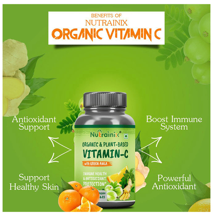 Nutrainix Organic & Plant-Based Vitamin-C Vegetarian Capsule