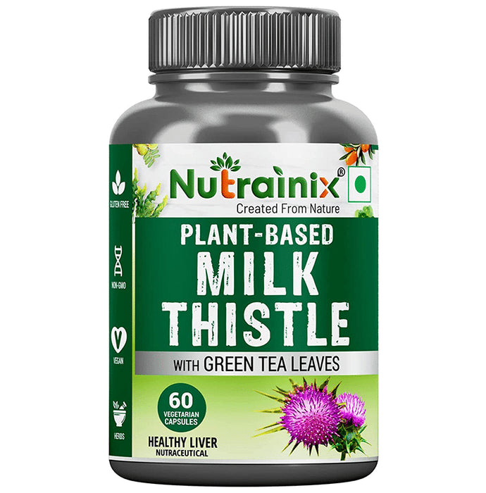 Nutrainix Plant-Based Milk Thistle Vegetarian Capsule - Classic Derma
