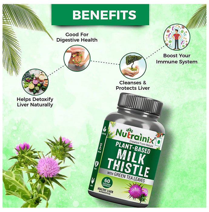 Nutrainix Plant-Based Milk Thistle Vegetarian Capsule