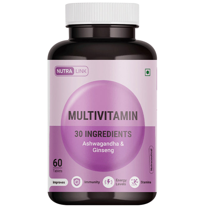 Buy Nutralink Multivitamin Tablet with Ashwagandha & Ginseng | Boosts ...