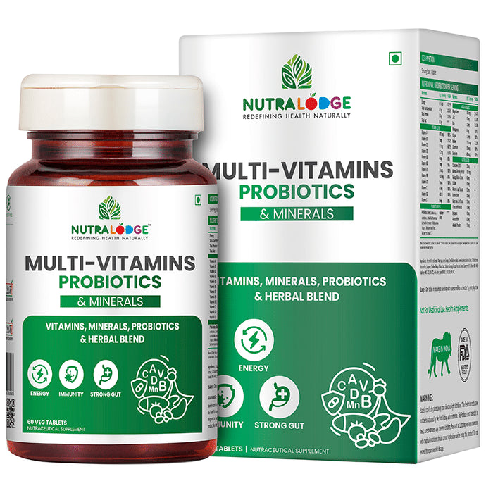 Nutralodge Multi-Vitamins Probiotics & Minerals Veg Tablet - Classic Derma