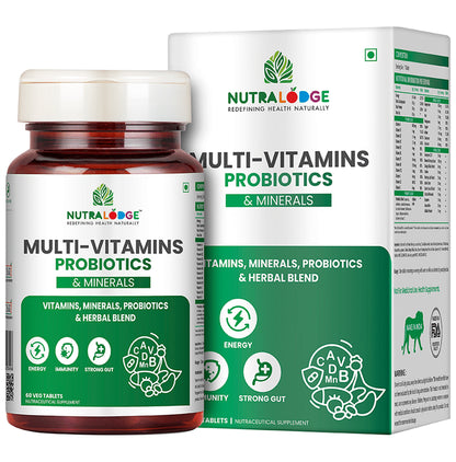 Nutralodge Multi-Vitamins Probiotics & Minerals Veg Tablet - Classic Derma