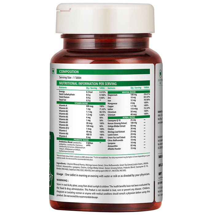 Nutralodge Multi-Vitamins Probiotics & Minerals Veg Tablet