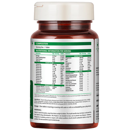 Nutralodge Multi-Vitamins Probiotics & Minerals Veg Tablet