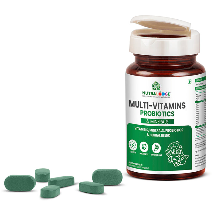 Nutralodge Multi-Vitamins Probiotics & Minerals Veg Tablet