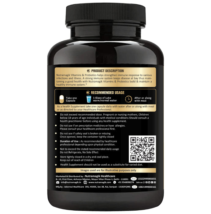 Nutramagik Vitamins Probiotics with Minerals + Herbal Extract Capsule