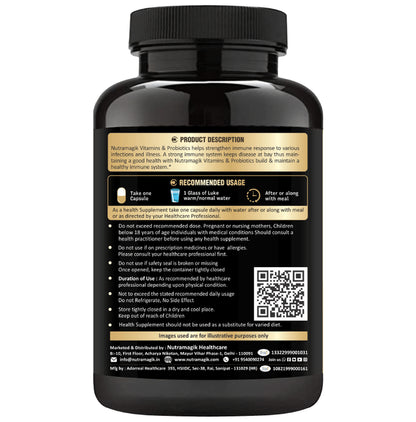 Nutramagik Vitamins Probiotics with Minerals + Herbal Extract Capsule