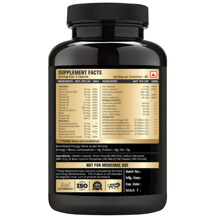 Nutramagik Vitamins Probiotics with Minerals + Herbal Extract Capsule