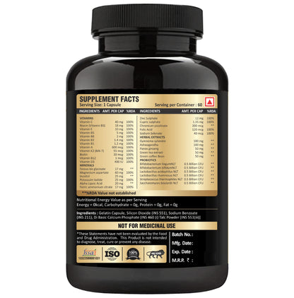 Nutramagik Vitamins Probiotics with Minerals + Herbal Extract Capsule