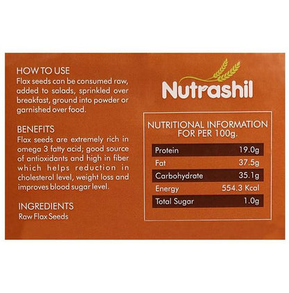 Nutrashil Raw Flax Seeds Pack of 2