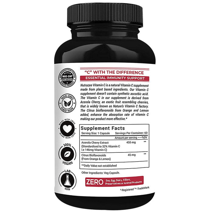 Nutrazee Natural Vitamin C Veg Capsule