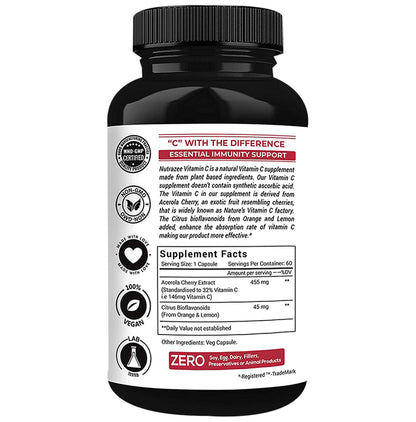 Nutrazee Natural Vitamin C Veg Capsule