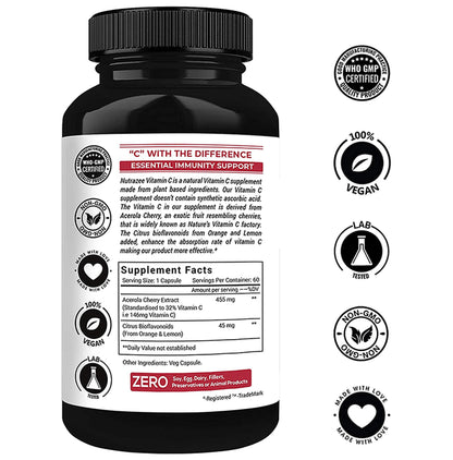 Nutrazee Natural Vitamin C Veg Capsule