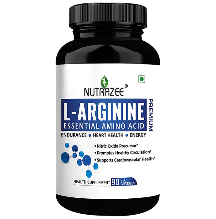 Nutrazee Premium L-Arginine Essential Amino Acid Veg Capsule - Classic Derma